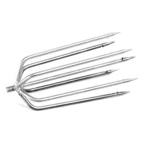 Arpón de Pesca de Acero Inoxidable, Punta de Lanza Grande con Púas, Forma de <span class=keywords><strong>Linterna</strong></span> Plana, Accesorio Duradero para Pesca con Lanza - Product Image 1
