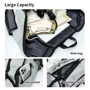 Sac à dos unisexe tendance pour le <span class=keywords><strong>basketball</strong></span>, grande capacité, compartiment pour ordinateur portable, imperméable, en tissu Oxford, à bandoulière arquée - Product Image 2