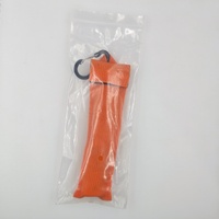 Kit de tube à souffler pour allumer le feu au magnésium, portable, en acier inoxydable avec poignée en bois pour le camping