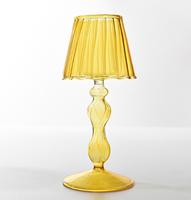 Europäische transparente Glas tisch lampe Kerzenhalter Hochzeit nach Hause kreative Ornamente Kerzen Gläser
