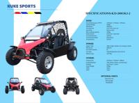 Kandi Buggy Dune Sand Buggy pour adultes, 150cc, à essence, avec moteur à chaîne 4 temps