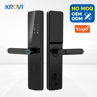 KROVI G07 OEM/ODM Slimme Sloten WIFI Tuya TTlock APP Besturing Vingerafdruk Elektronisch Digitaal Touchscreen Code Sleutel Slimme Deurslot