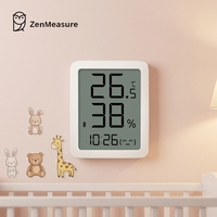 ZenMeasure pour thermomètre et hygromètre numériques avec écran LCD, matériau ABS, portable et durable pour les salles de séjour/bébés
