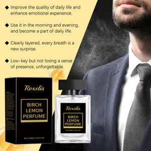 Perfume Amaderado de Abedul y Limón para Hombre, 100 ml, Aroma Cítrico Fresco y Duradero, Caja de Regalo Negra de Lujo, Envío Rápido Internacional - Product Image 3