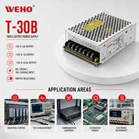 Alimentation à découpage triple sortie 30W 5V 12V 24V, convertisseur AC-DC pour caméra de vidéosurveillance, bande LED, machine CNC, automatisation industrielle