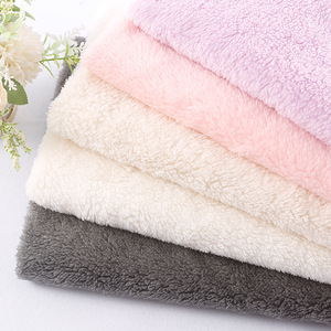 Vendite calde <span class=keywords><strong>Za</strong></span> * <span class=keywords><strong>ra</strong></span> Fleece Faux Fur Fake Fur Shu Velveteen fodera materiale 100% poliestere tessuto Sherpa - Product Image 6