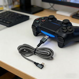 Cable de Datos USB 2.0 A/M+Tipo C a Tipo C, Carga Rápida PD de 100W, 480Mbps de Alta Velocidad, para Cámara y Auriculares, Aleación de Aluminio - Product Image 4