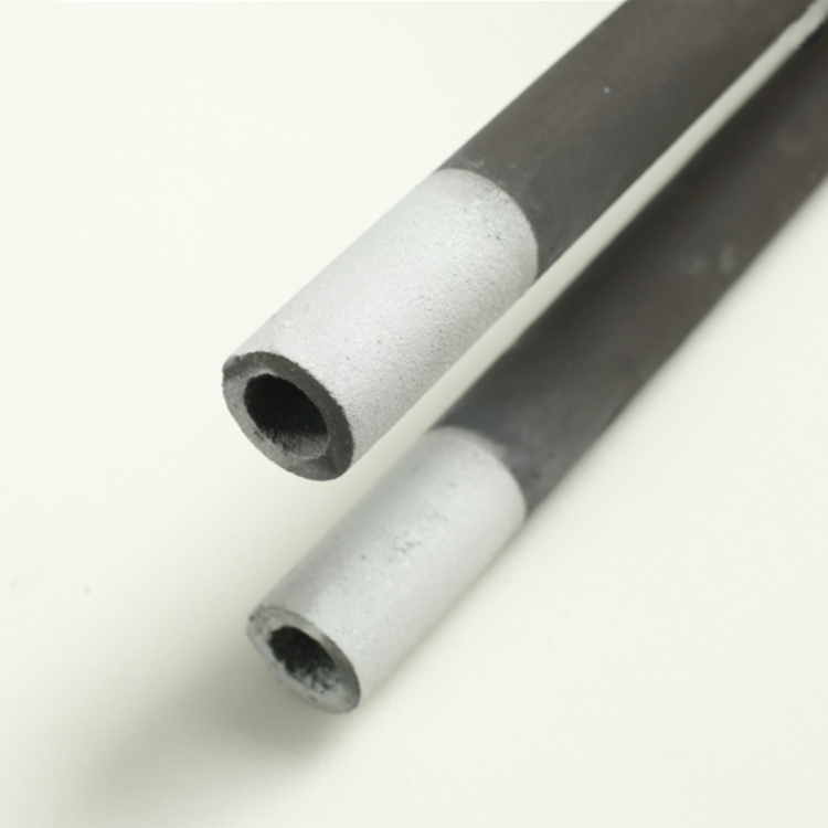 Straight sic silicone carbide heating rods with cold zone and hotzone