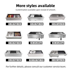 Meubles <span class=keywords><strong>de</strong></span> <span class=keywords><strong>restaurant</strong></span> <span class=keywords><strong>de</strong></span> haute qualité AOBLAdvanced Technology, <span class=keywords><strong>barbecue</strong></span> <span class=keywords><strong>intégré</strong></span> sans fumée, <span class=keywords><strong>table</strong></span> à fondue - Product Image 4