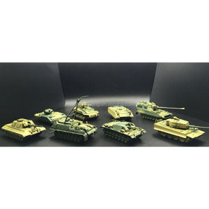 Seconde guerre mondiale 8 styles en plastique bloc de construction réservoir puzzle modèle armée militaire assembler <span class=keywords><strong>des</strong></span> jouets de char de combat - Product Image 2