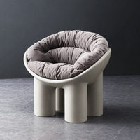 Fauteuil d'appoint moderne nordique, salon, détente, loisirs, canapé rembourré, chambre à coucher, canapé minimaliste