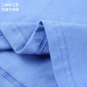 Camiseta de Manga Corta con Cuello Redondo, Color Sólido, 100% Algodón, Unisex, Ropa de Trabajo, Uniformes, Impresión de Logotipo Personalizado - Product Image 3