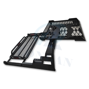 โรลบาร์แบบกำหนดเองพร้อมแร็คหลังคา ตะแกรงแร็ค<span class=keywords><strong>หลังคา</strong></span>พร้อมไฟ LED สำหรับ Tundra Hilux Nissan Titan Ram 1500 - Product Image 4