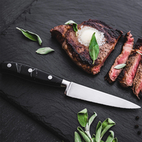 Ensemble de couteaux de chef professionnels SMK Premium en acier inoxydable, design moderne, emballage personnalisable, haute qualité, acier Damas/VG10 pour la cuisine