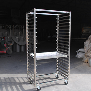 Chariot de four mobile multifonction en acier inoxydable pour cuisines et restaurants commerciaux - Product Image 4