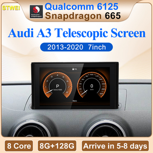 CNSTWEI Nouvel écran tactile 7 pouces Snapdragon665 Android14 sans fil AUTO Carplay pour Audi A3 Écran télescopique Lecteur multimédia GPS pour voiture - Product Image 2