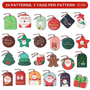 Hot Sale New Year Christmas Theme <b>Gifts</b> Card Tag Decoration <b>Gift</b> Christmas Tree Paper Tags Hangtags - Product Image 5