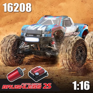 MJX Hyper Go 16208 1/16 Brushless <strong>Remote</strong> Control Monster Truck Electric Truggy Toys High Speed RC Hobby Model Car 4X4 4WD 45km/h - Product Image 2