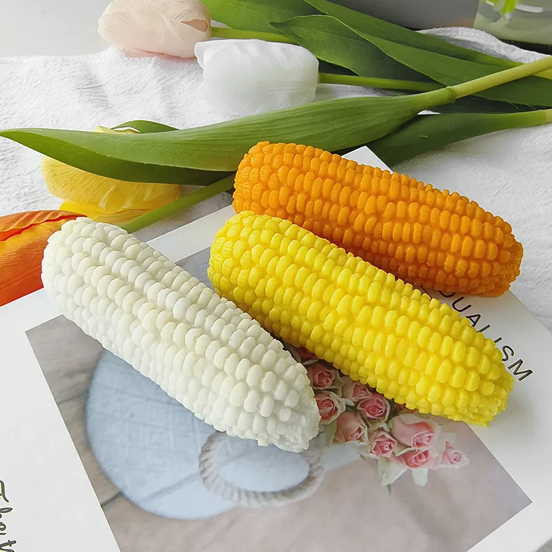 C-066 Handmade corn modeling aromatherapy candles diy photo props creative ornaments wholesale simulation corn candle