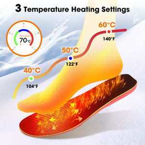 Smart Temp Control Cuttable Heated Insoles Winter Outdoor <b>Thermal</b> Foot <b>Pads</b> for Daily Wear - Product Image 3