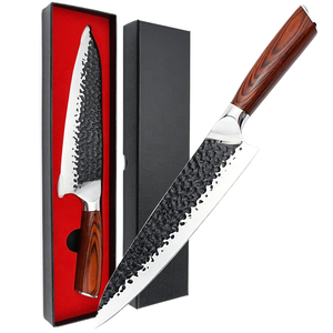 <span class=keywords><strong>Couteau</strong></span> <span class=keywords><strong>de</strong></span> chef en acier au carbone forgé marteau <span class=keywords><strong>japonais</strong></span> <span class=keywords><strong>de</strong></span> qualité supérieure Damas Cleaver - Product Image 1
