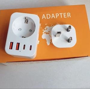Cargador de Viaje Rápido <span class=keywords><strong>GaN</strong></span> de 45W con Función PD, 5 Puertos en 1, para Hotel y Viajes, Enchufes AU, UK y EU - Product Image 2