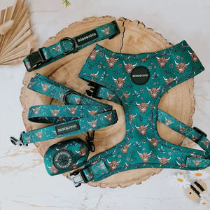 Set <span class=keywords><strong>Harness</strong></span> Anjing Neoprene Tanpa Tarik Desain Baru 2026 Grosir Mewah dengan Logo Kustom dan Pola Cetak untuk Anjing - Product Image 1