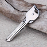 6 en 1 nouveau Swiss + tech Utili clé pliant Mini couteau en acier inoxydable multi-fonction extérieur porte-clés pliable Mini outils porte-clés
