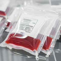 Étiquettes de transfusion holographiques à l'épreuve de l'huile-Étiquettes adhésives en vinyle pré-imprimées Transport d'échantillon amovible pour autocollants d'échantillons froids