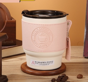 Tasses à café de voyage chaudes de 350 ml, gobelets réutilisables pour expresso avec couvercles, résistants à la chaleur pour les boissons chaudes ou froides Americano - Product Image 2