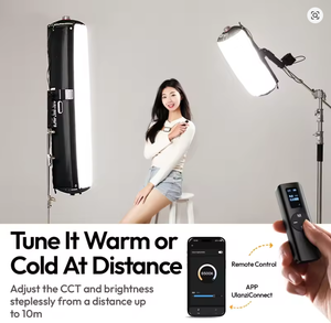 Ulanqi Al120 Luce LED Gonfiabile 2700k-65000 Luce Morbida Bicolore con Maniglia Controllo Applicazione Portatile per Fotografia Studio - Product Image 6