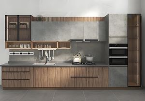 Colección de Gabinetes de Cocina Modulares Modernos de Madera Maciza de Diseño Personalizado - Product Image 2