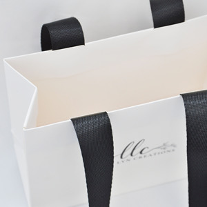 Bolsa de Papel de Regalo con Cinta, Mini, Portátil, para Joyería, Impresa Personalizada, de Cartón de Lujo, para Cosméticos - Product Image 4