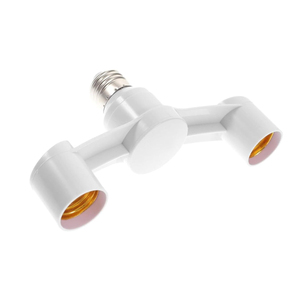 2 trong 1 ánh sáng ổ cắm Splitter Adapter bóng đèn E27 đầu kép giữ đèn chuyển đổi ánh sáng ổ cắm E27 đèn ổ cắm <span class=keywords><strong>Extender</strong></span> - Product Image 3