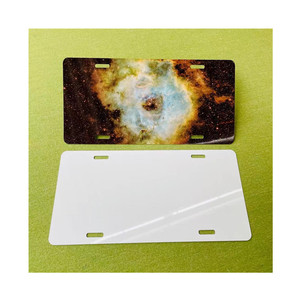 Placa <span class=keywords><strong>de</strong></span> matrícula <span class=keywords><strong>de</strong></span> aluminio para coche, impresión personalizada por sublimación <span class=keywords><strong>de</strong></span> Metal, 6x12x0.025 pulgadas, color blanco, gran oferta - Product Image 5