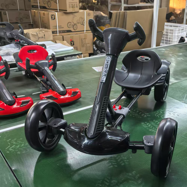 12V 390W Commercial Mini Racing Folding Electric Go Kart for Kids Children Electric Kids Ride-on Cars Remote Control with Light