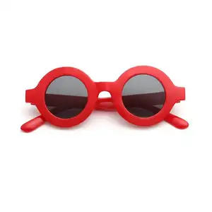 Modische mehrfarbige Sonnenbrille Strand vielseitige Sonnenbrille einfache runde Sonnenbrille