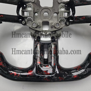 <b>Hot</b> Selling Quality Forged Carbon Fiber Perforated Leather Grip Steering Wheel for Ford Mustang Car Steering Wheel - Product Image 2