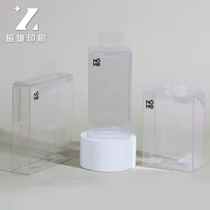Лидер продаж, индивидуальная прозрачная пластиковая коробка из ПВХ с принтом, маленькая пластиковая коробка для косметики, упаковочная коробка