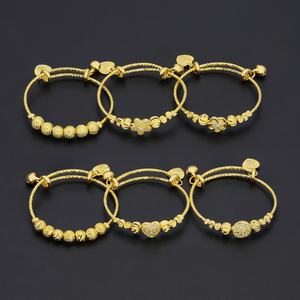 Jxx Jewelry's New Arrival 24k Gold Plated Brass Bangle <b>Bracelet</b> Fashion <b>Charm</b> Jewelry Bangles - Product Image 1