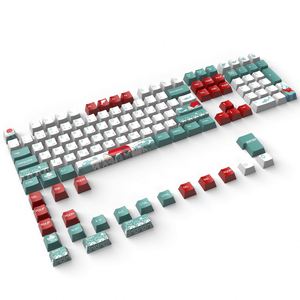 X515 Keycaps PBT sublimés Cool Coral Sea pour claviers mécaniques 61, 68, 84, 87, 81, 96, 98, 104, 10 touches, Keycaps requin personnalisés pour switches - Product Image 1