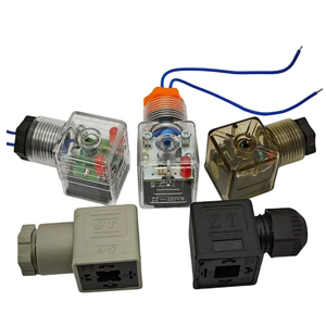 Bobine solénoïde étanche DIN 43650 Forme A, Forme B, Forme C, femelle, 12V 24V DC, 18mm 11mm 9.4mm, avec LED - Product Image 3