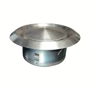 HVAC Duct Return Air Round Exhaust Stainless Steel Disc Valve For Fresh Air System