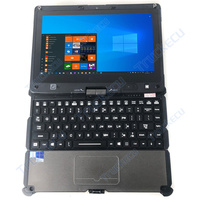 Tableta Portátil Getac V110, Resistente, Giratoria y Plegable para Automóvil, Camión, Excavadora, Montacargas, con Software de Diagnóstico Instalado, la Mejor Calidad