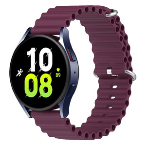 Dây đeo silicon thể thao sang trọng, thoáng khí dành cho đồng hồ Samsung <span class=keywords><strong>Galaxy</strong></span> Watch 6/7 5Pro 20/22mm, chất liệu kim loại mềm mại phong cách biển - Product Image 3