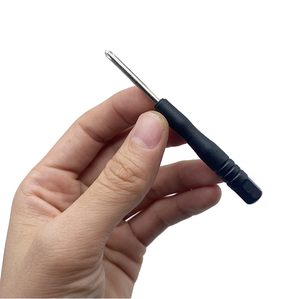 Cheap DIY Mini Stainless Steel Plastic Handle Slotted <b>Screwdriver</b> With Magnetic Tip OEM 1.5mm 2mm for Watch Phone Glasses Repair - Product Image 2