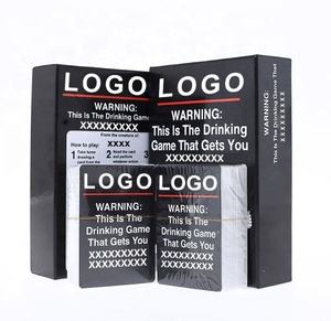 Impresión de papel de alta calidad para fiestas, juegos de cartas personalizados para adultos, color negro - Product Image 1