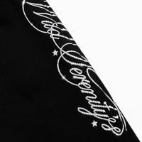 YOUMI ODM/OEM Y2K Streetwear Vintage Décontracté en Coton Lourd Respirant à Coupe Courte avec Imprimé Strass et Fermeture à Cordon