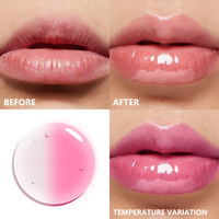 Gloss à lèvres brillant effet miroir, waterproof, à base d'huile, longue tenue, non-collant, hydratant, vente en gros, avec porte-clés mignon