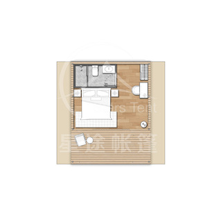 Carpa de Camping Oxford Tipo Trigone V para 6-8 Personas, Doble Capa, Cuatro Estaciones, con Gran Espacio para Glamping y Resorts - Product Image 3